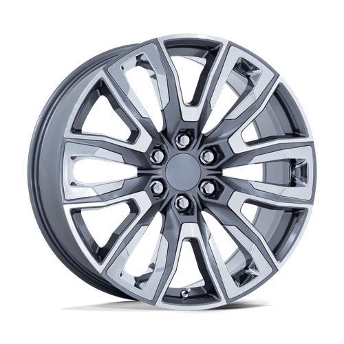PR225 GLOSS GUNMETAL MACH W/ CHR ACC 9x22 6/139,7 ET28 CB78,1 60°