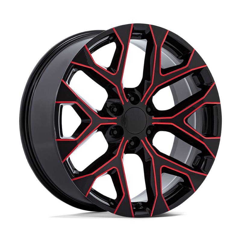 PR177 GLOSS BLACK RED MILLED 9x22 6/139,7 ET24 CB78,1 60°