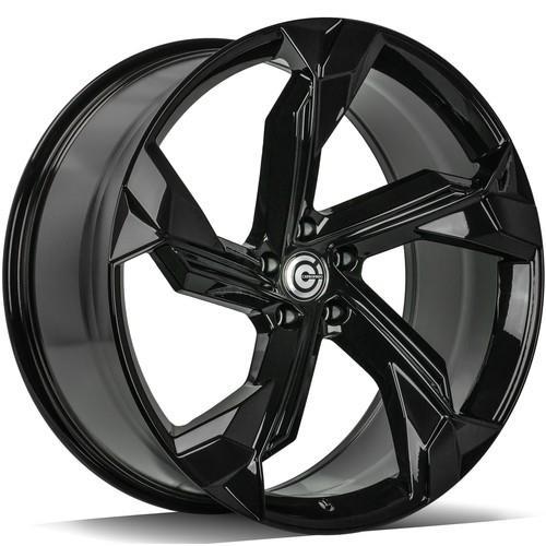 SUPERSTAR Black Glossy 10x22 5/112 ET20 CB66,5 60°