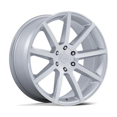 PE007 P6E GLOSS SILVER W/ MACHINED FACE 9,5x22 6/135 ET30 CB87,1 60°