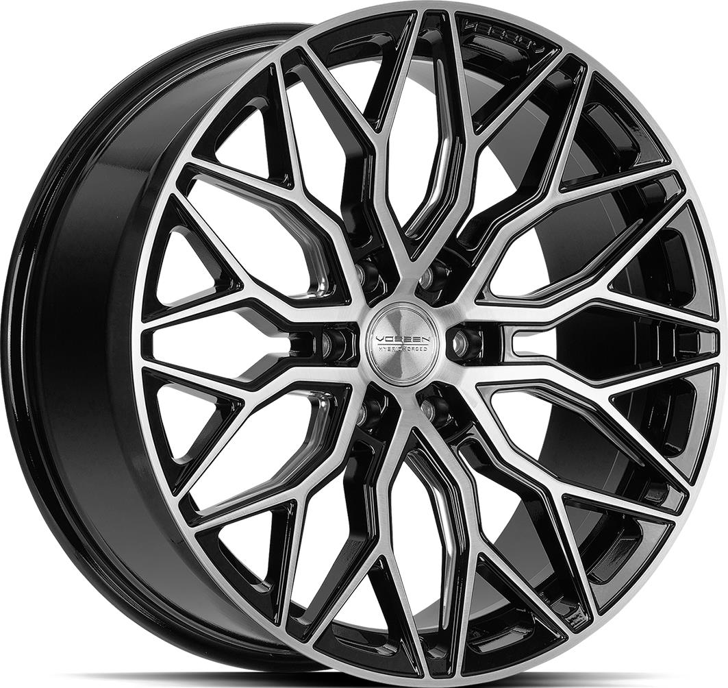 VOSSEN HF6.3 Brush Gloss Black 9,5x22 6/135 ET20 CB87,1 60°