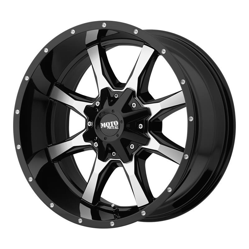 MO970 Gloss Black Machined Face 10x18 6/135/139,7 ET-24 CB106,2 60°