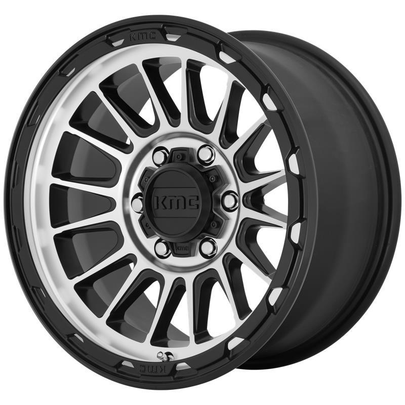 KM542 Satin Black Machined 9x17 6/139,7 ET-12 CB106,2 60°