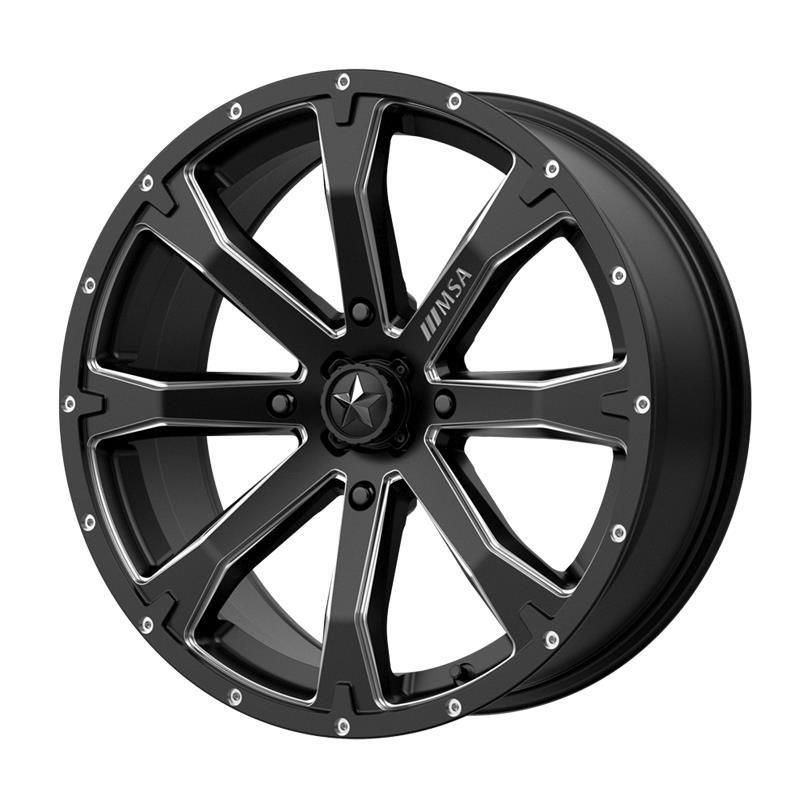 MA42 Satin Black Milled 7x14 4/137 ET10 CB112,0 60°