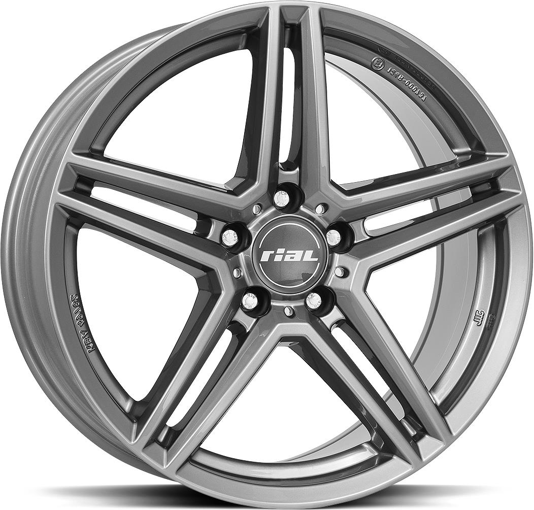 RIAL M10 Metal Grey 8x18 5/112 ET32.5 CB66,6 R14