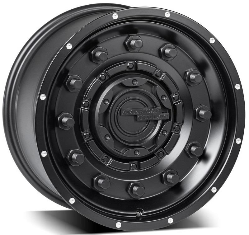 A208 Flatblack milled rivets 9x20 6/139,7 ET0 CB106,1 60°