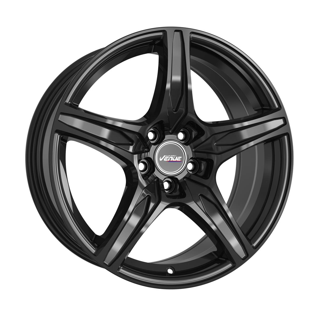 Venue VL5 Gloss Black 7x17 5/108 ET40 CB63,4 60°