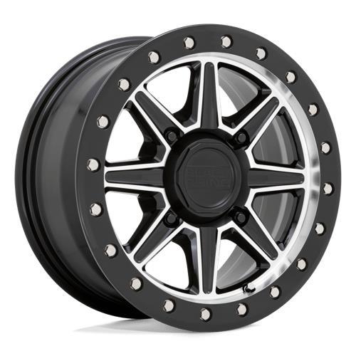 WEBB UTV GLOSS BLACK W/ MACHINED FACE 7x14 4/110 ET51 CB80,2 60°