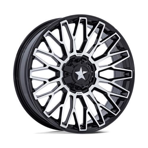 M50 CLUBBER GLOSS BLACK MACHINED 7x14 4/137/156 ET10 CB110,1 60°