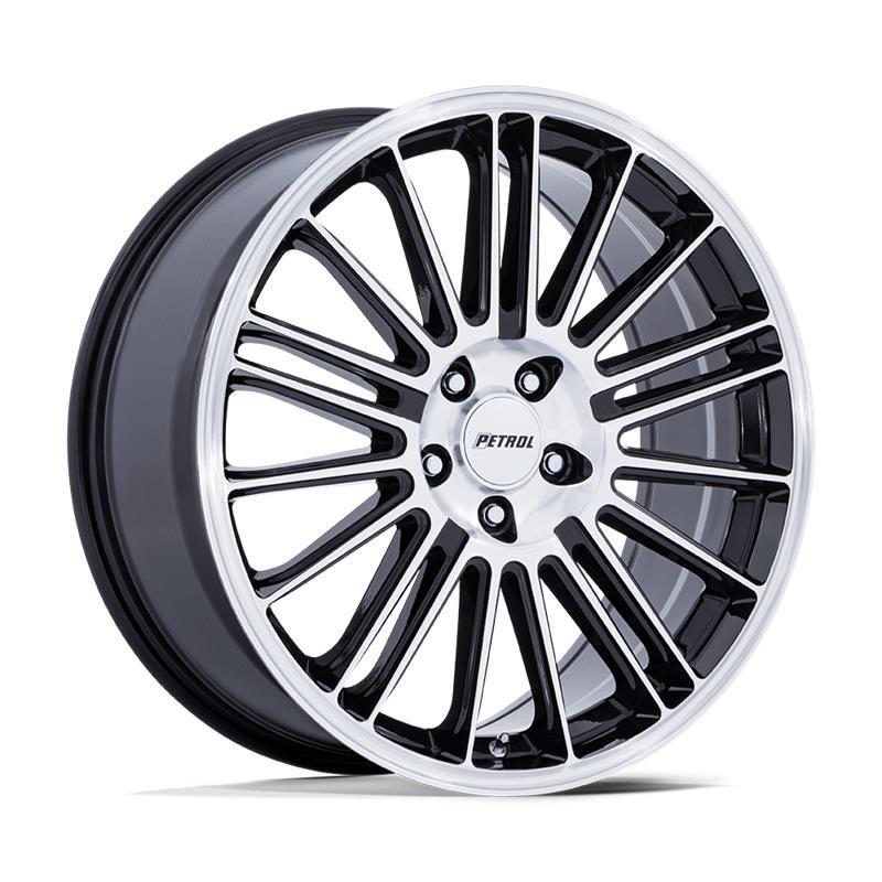 PE001 P1D GLOSS BLACK W/ MACHINED FACE 8x18 5/110 ET40 CB72,6 60°
