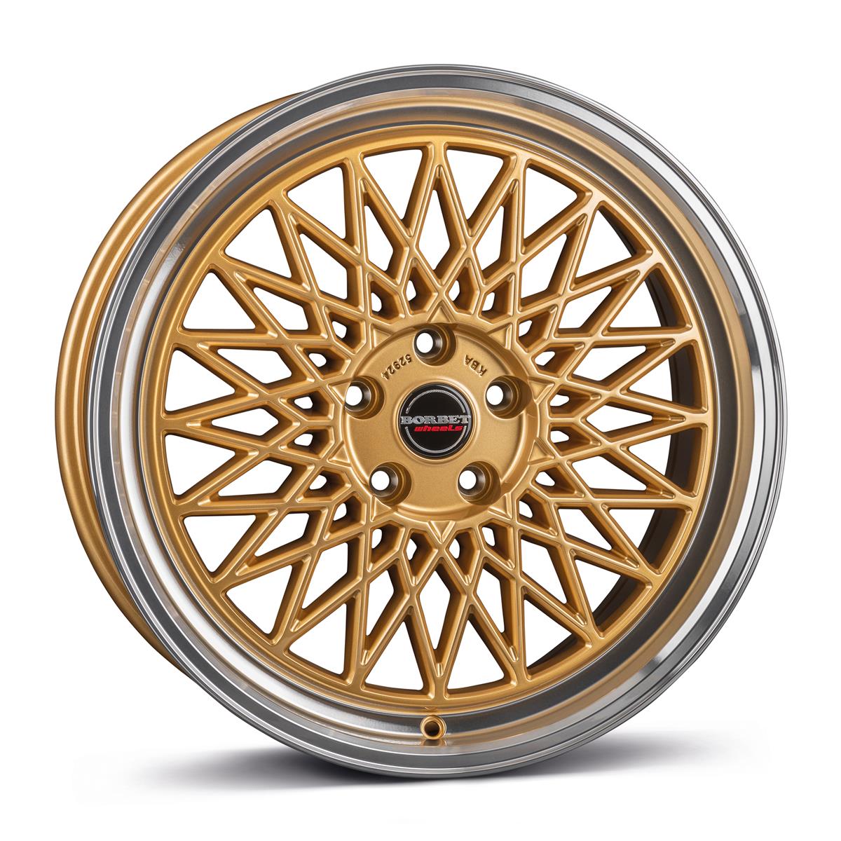 BORBET B Gold Rim Pol 8x18 5/120 ET35 CB72,5 60°