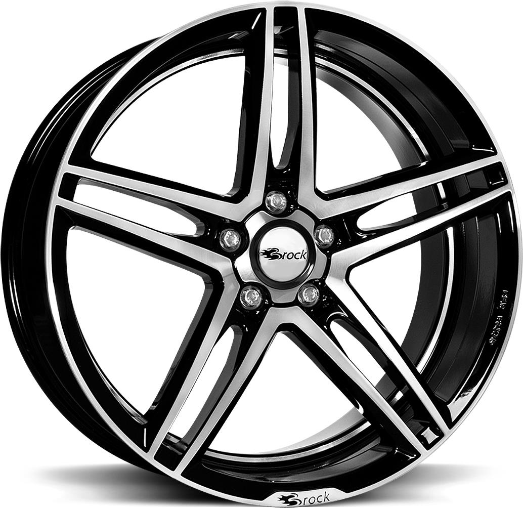 BROCK B33 Black Full Pol 8x18 5/100 ET38 CB63,4 60°