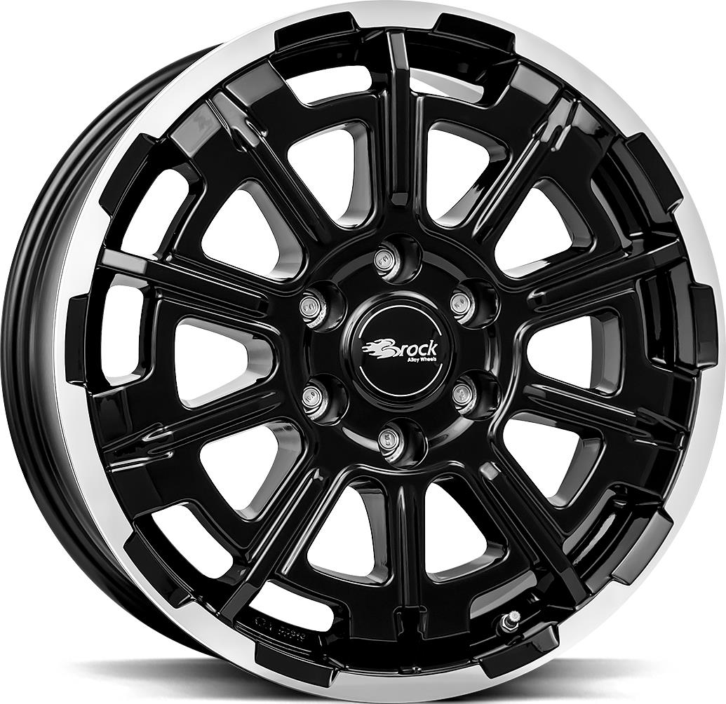BROCK B45 Black Full Pol 7x17 6/139,7 ET55 CB93,1 60°