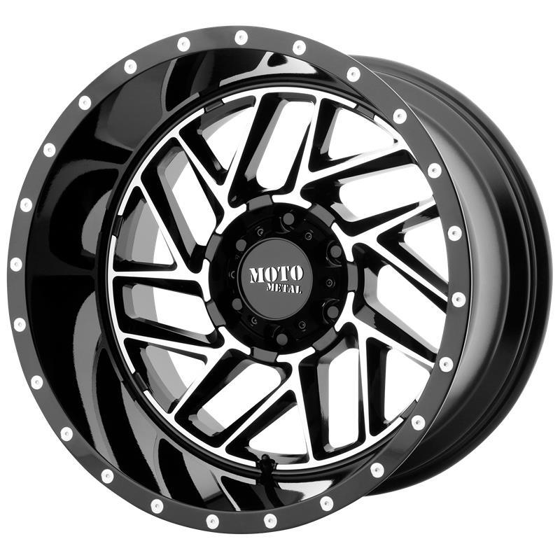 MO985 Gloss Black Machined 8x16 5/127 ET-6 CB78,3 60°