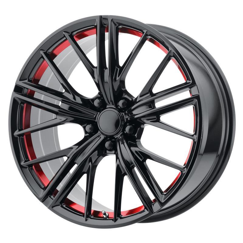 PR194 Gloss Black Red Machined 10x20 5/120 ET35 CB67,0 60°