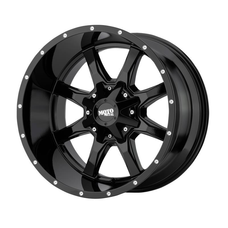MO970 Gloss Black With Milled Lip 9x20 5/127/139,7 ET0 CB78.3 60°