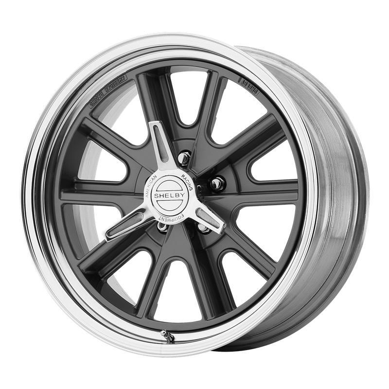 VN427 Two-Piece Mag Gray Center Polished Barrel 9,5x17 5/114,3 ET6 CB72.6 60°