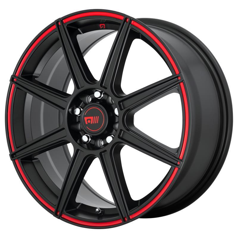 MR142 Satin Black With Red Stripe 7x16 5/108/114,3 ET40 CB72.6 60°