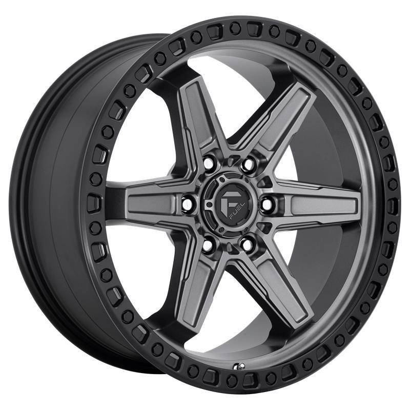 FC698 MATTE GUN METAL BLACK BEAD RING 9x17 5/127 ET1 CB71.5 60°