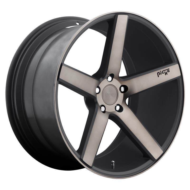 NC134 MATTE BLACK MACHINED 8,5x19 5/114,3 ET35 CB72.6 60°