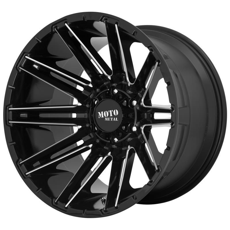 MO998 Gloss Black Milled 9x20 8/170 ET0 CB125.5 60°