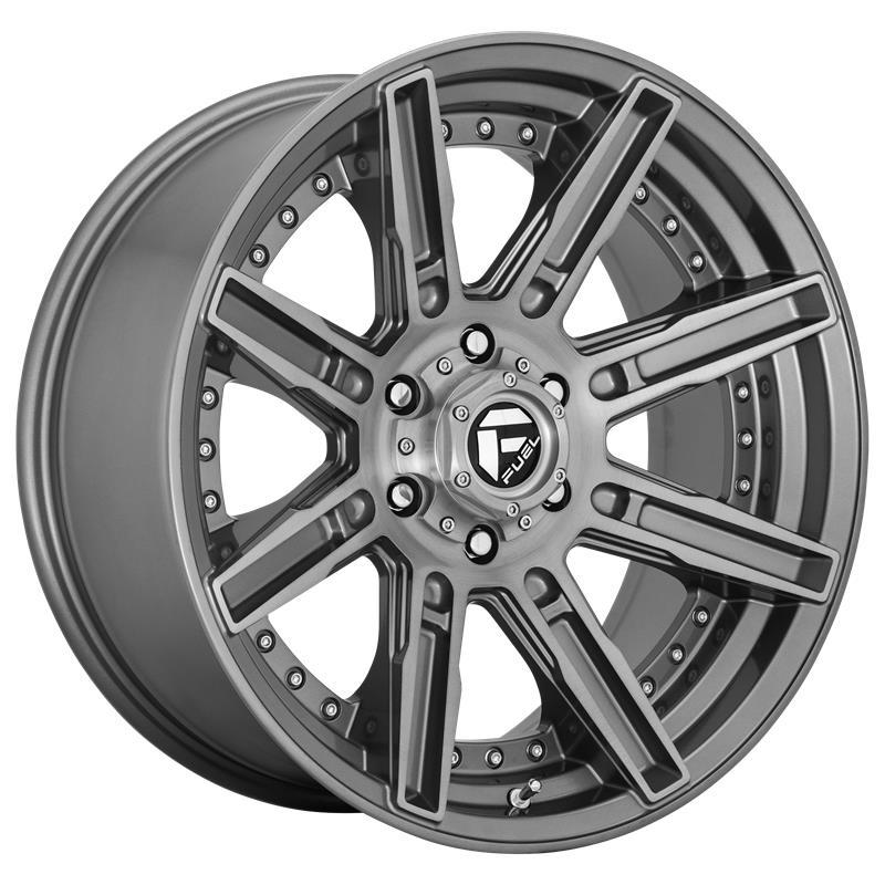 FC710 BRUSHED GUN METAL TINTED CLEAR 9x20 5/127 ET1 CB71.5 60°