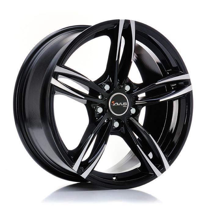 AVUS AC-MB3 Black Polished 9,5x20 5/112 ET40 CB66,7 60°