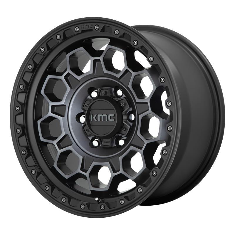 KM545 Satin Black With Gray Tint 9x17 5/127 ET-12 CB71.5 60°