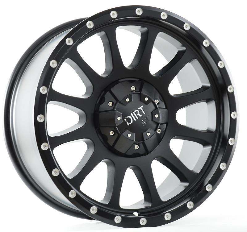 D95 Flatblack milled rivets 9x18 5/120/139,7 ET20 CB78.1 60°