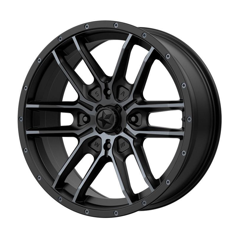 MA43 Satin Black With Titanium Tint 7x14 4/137 ET10 CB112.0 60°