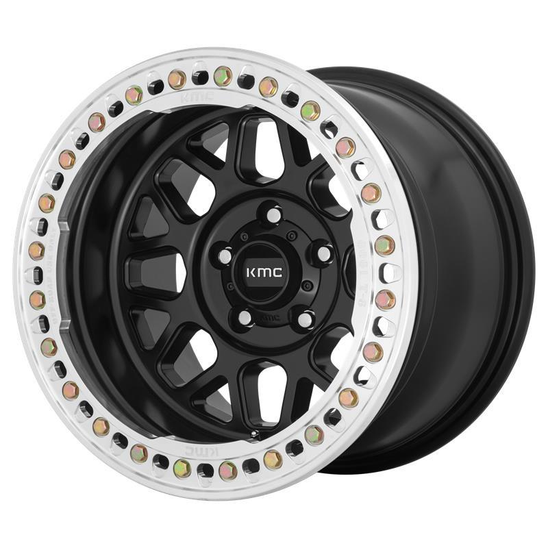 KM235 GRENADE CRAWL SATIN BLACK 8,5x17 8/165,1 ET0 CB125.5 60°