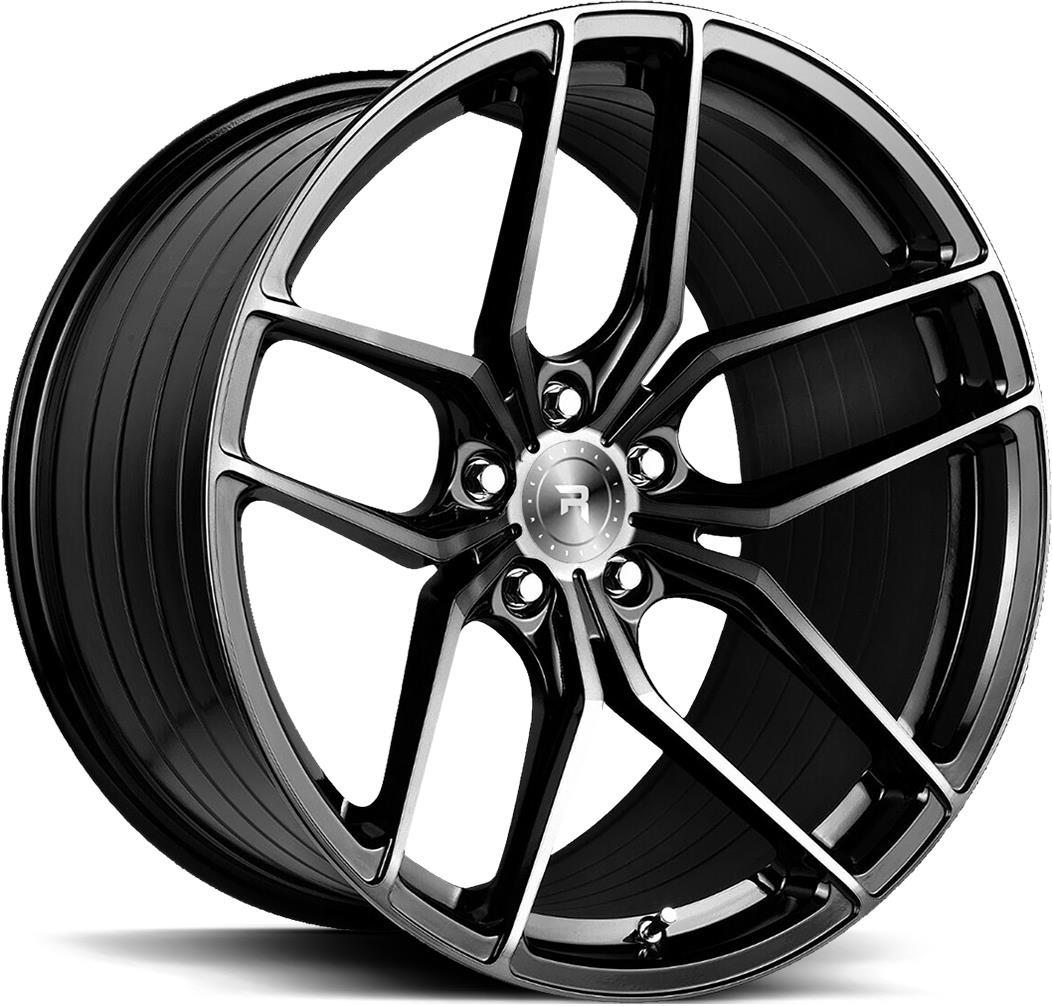 R-SERIES R8 Gloss Black Tinted Face 8,5x19 5/108 ET42 CB63.4 60°