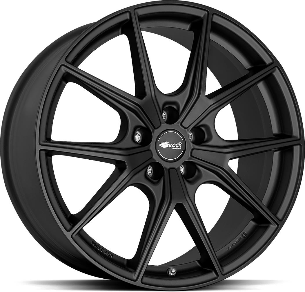 BROCK B40 Satin Black Matt 8x19 5/112 ET21 CB66.6 R14