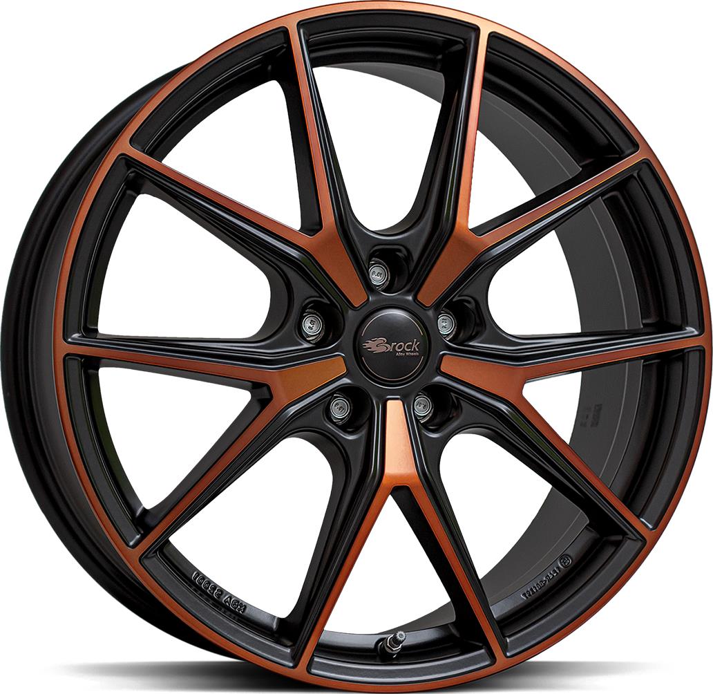 BROCK B40 Black Orange Matt 8x19 5/112 ET40 CB57.1 R13