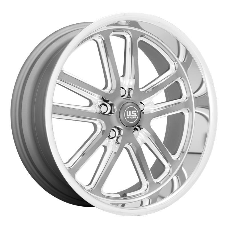 U130 BULLET TEXTURED GUN METAL W/ MILLED EDGES 9,5x20 5/114,3 ET1 CB72.7 60°