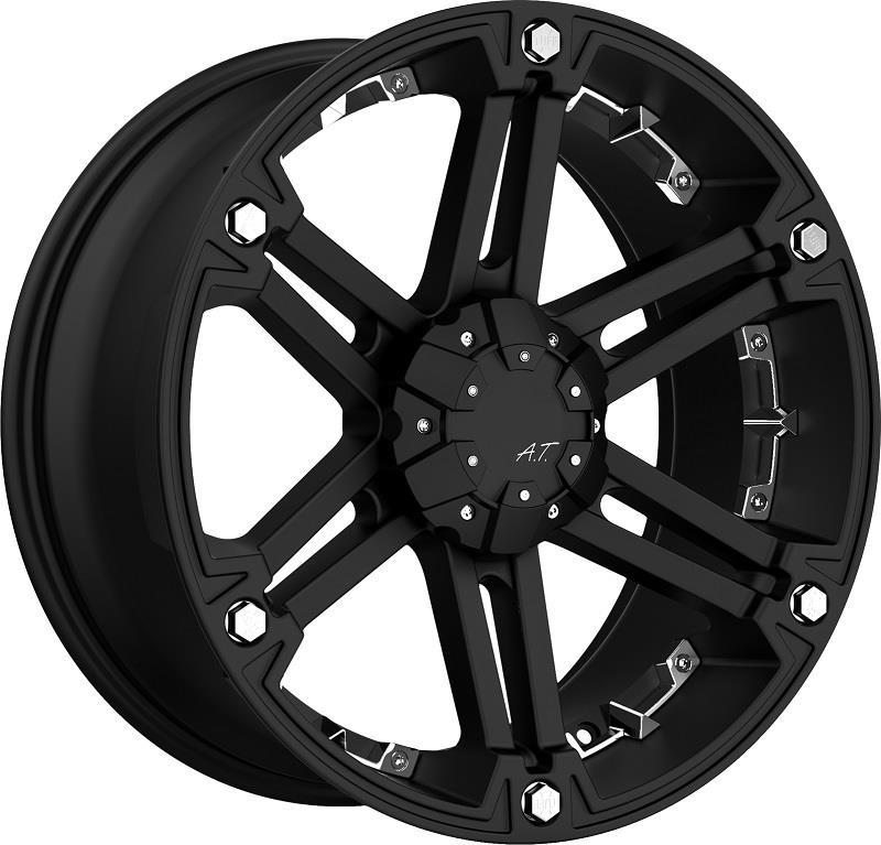 D01 Flatblack Chrome inserts 9x18 6/114,3/120 ET25 CB73.1 60°
