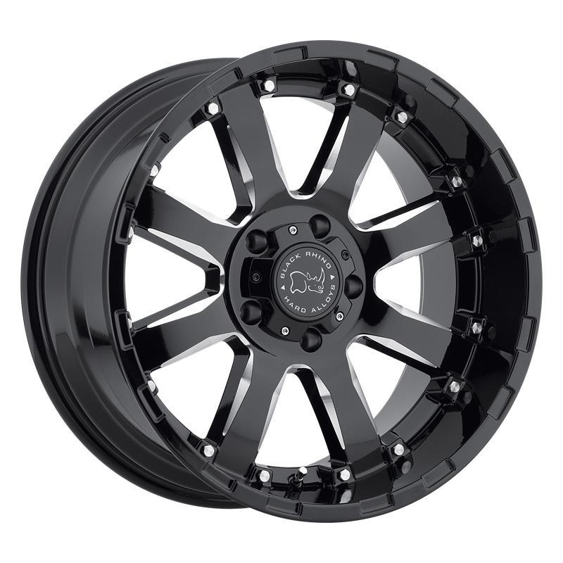 SIERRA GLOSS BLACK W/ MILLED SPOKES 9x20 6/139,7 ET12 CB112.1 60°