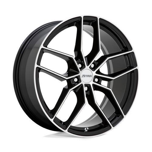P5C GLOSS BLACK W/ MACHINED FACE 8x17 5/105 ET40 CB72.1 60°