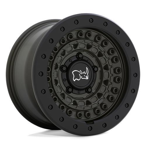 BARRICADE OLIVE DAB GREEN W/ BLACK ROCK GUARD 8,5x17 6/139,7 ET-18 CB112.1 60°