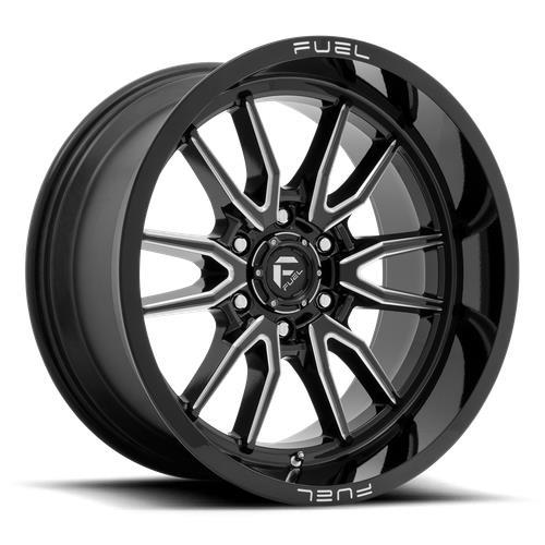 D761 CLASH GLOSS BLACK MILLED 12x22 8/180 ET-44 CB124.3 60°