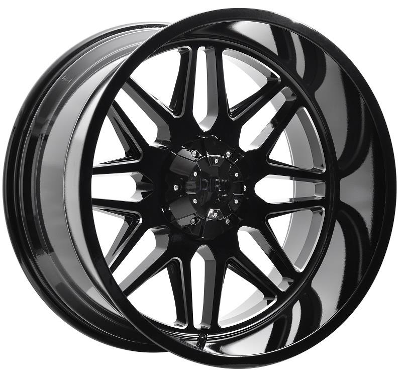 D59 Glossblack milled 10x20 5/127/139,7 ET-20 CB78.1 60°