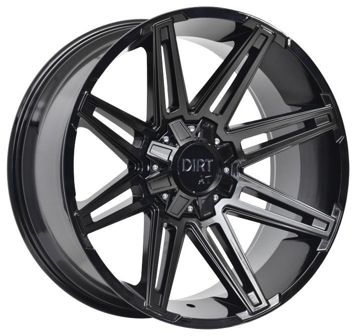 D88 Glossblack 9,5x22 5/127/139,7 ET15 CB78.1 60°