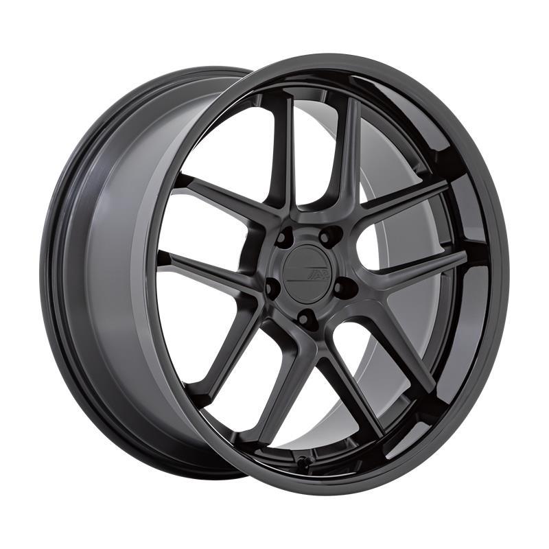 AR942 MATTE BLACK W/ GLOSS BLACK LIP 12x20 5/115 ET6 CB71.5 60°