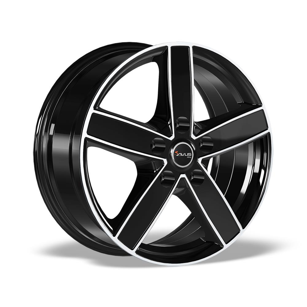 AVUS AC-V51 Black Polished 7x17 5/130 ET62 CB78,1 POISTO 60°