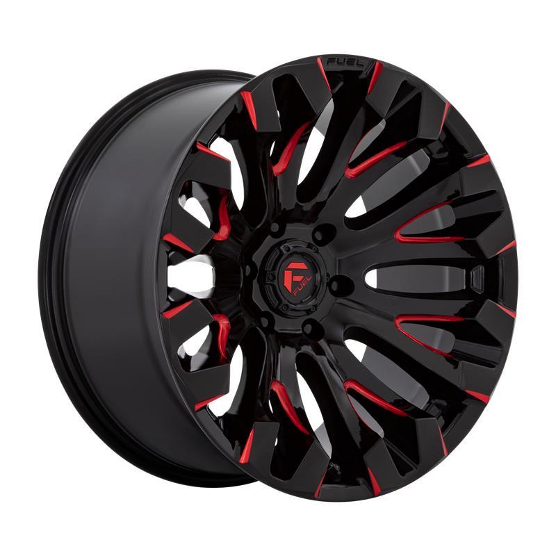 D829 QUAKE GLOSS BLACK MILLED RED TINT 10x20 6/139,7 ET-18 CB106.1 60°