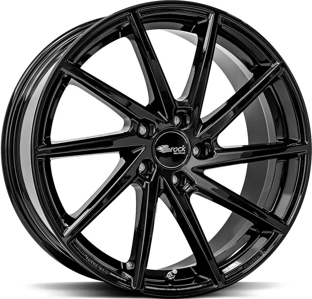 BROCK B37 Shiny Black 8,5x19 5/112 ET32 CB66.6 60°