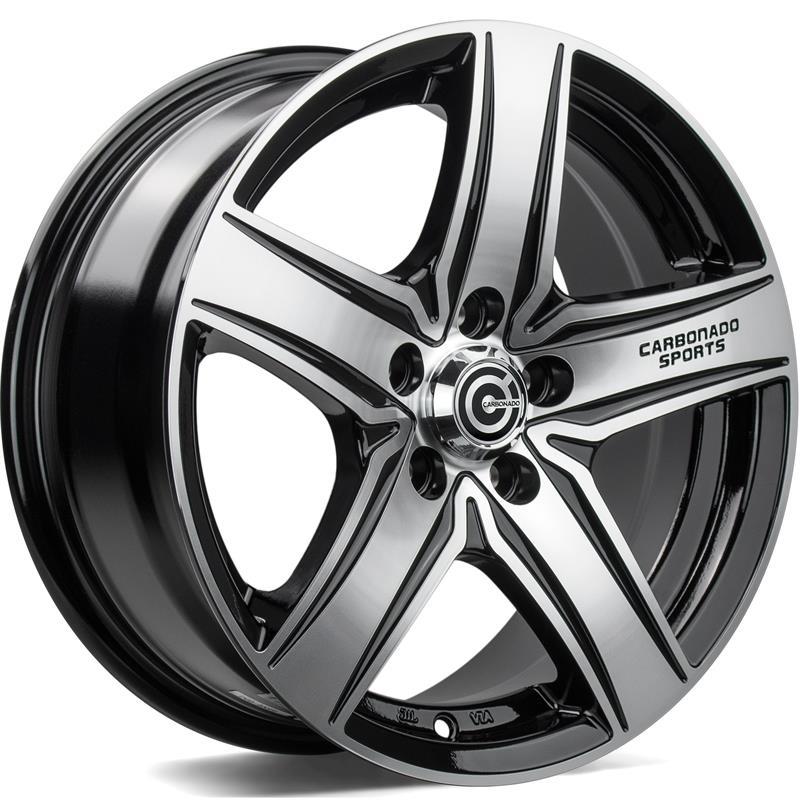 GTRSPORTS1 Black Front Polished 5,5x13 4/100/98 ET30 CB67.1 60°
