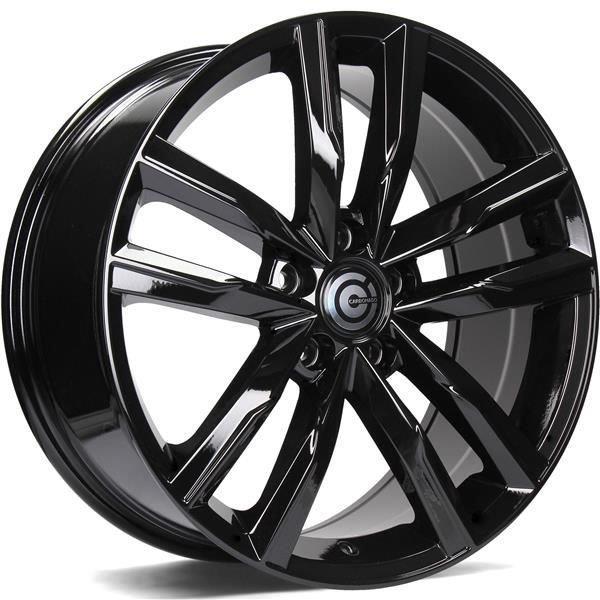 Stuttgart Black Glossy 8x18 5/112 ET45 CB57.1 60°