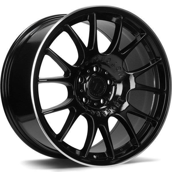 SV-H Black Glossy Lip Polished 9x18 5/120 ET35 CB72.6 60°