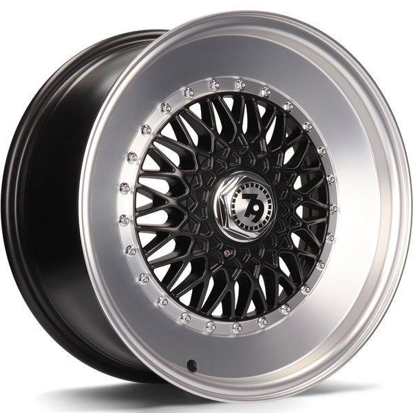 SV-F Matt Black Front Polished Lip Polished 7x15 4/100/114,3 ET30 CB67.1 60°